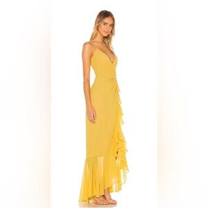 Revolve + Lovers & Friends, Size 4, Small, Yellow, Chiffon.